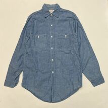 k326 60s ビンテージ BIG MAC シャンブレー ワーク シャツ トリプルステッチ chambray shirt ビッグマック vintage_画像1