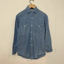 k326 60s ビンテージ BIG MAC シャンブレー ワーク シャツ トリプルステッチ chambray shirt ビッグマック vintage_画像3