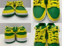 153-KB1910-100: Nike Dunk Low Reverse Brazil ナイキ ダンク ロー リバース ブラジル 箱なし 本体のみ_画像3