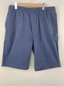 136-KM2692-80s STUSSY ステューシー BRUSHED BEACH SHORT ネイビー ハーフパンツ ショーツ Mサイズ