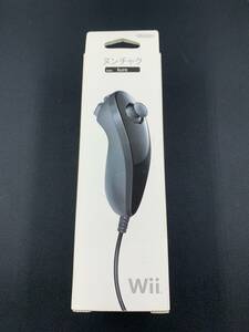 52-y13242-60s Wii ヌンチャク Kuro クロ 黒 未使用品