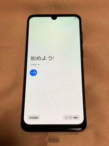 SAMSUNG サムスン Galaxy A30 SCV43 BLACK ワイモバイル ymobile SIMフリー 新品未使用品 電源確認のみ