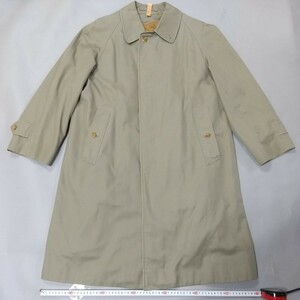 5780●同梱NG BURBERRY バーバリー ウールライナー付 バルマカーン ステンカラーコート メンズ 90-165cm 裏ノバチェック クリーニング済み