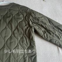 ダブルクローゼット　キルティングジャケット ライナー 中綿 キルティングコート カーキ　レディースフリーサイズ　wcloset 長袖　アウター_画像9