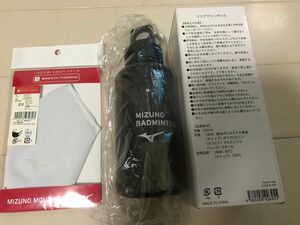 バドミントン ミズノ MIZUNO ボトル 水筒 マスク フェイスガード カバー マスク フェイスカバー マリンボトル タンブラー