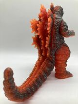 【1期】 マーミット ゴジラ デスゴジ ソフビ 東宝 怪獣 クリア オレンジ ラメ 世紀の大怪獣 GODZILLA / マルサン ブルマァク 絶版 限定_画像4