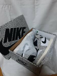 国内正規品 Nike GS Air Jordan 1 Retro High OG White Cement ホワイト セメント エレファント Tech Grey/Muslin-Black-White NIKE 