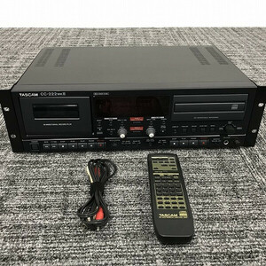  business use CD recorder cassette deck TASCAM CC-222MKII * junk * black used * AZ-864519B