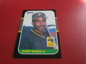 １９８７　DONRUSS　＃３６１　BARRY　BONDS　RC　ルーキカード