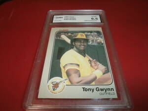 1983 FLEER #360 TONY GWYNN 　　ルーキーカード GMA EX-MT 6.5