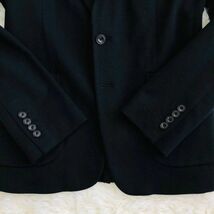 N.G.A.C.　スーツ　セットアップ　テーラードジャケット　M/XL　ブラック　黒　センターベンド　ウール　スウェット　ブレザー　メンズ_画像5