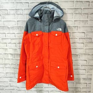 ノースフェイス　THE NORTH FACE　ナイロンジャケット　オレンジ　ブルー　L　マウンテンパーカー　レディース　アウトドア　アウター