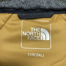 ノースフェイス　THE NORTH FACE　中綿ジャケット　キルティング　XXL　グレー　イエロー　黄色　アウトドア　刺繍ロゴ　メンズ_画像4