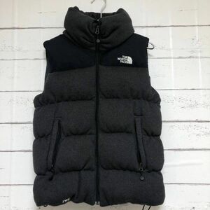 ノースフェイス　THE NORTH FACE　ダウンベスト　カーキ　ブラック　黒　M　ストレッチ　ナイロン　アウター　アウトドア　メンズ