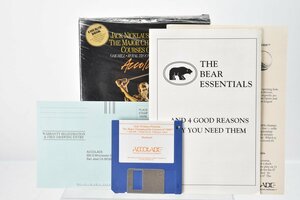 ACCOLADE Macintosh JACK NICKLAUS COURSE DISK Vol.1 COURSES OF 1989 box opinion attaching [ floppy ][ golf game ][ Jack ni Class ][ that time thing ]H