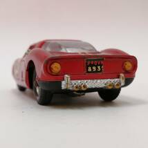 ○24031514　ミニカー　ポリトイズ　フェラーリ　FERRARI 250 LE MANS PININFARINA No.525　赤　レーシングカー　POLITOYS　イタリア製_画像8