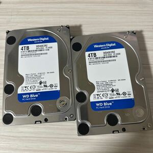 【二枚セット】N9:N10:(動作保証/使用0時間)Western Digital Blue 4TB WDC WD40EZRZ 3.5インチ SATA HDD