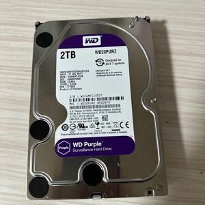 X41:【動作保証/使用0時間/AVコマンド対応】WDC WD20PURZ-85GU6Y0 3.5インチHDD SATA 2TB 2000GB