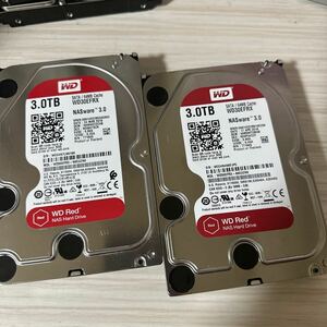 【二枚セット】Z22/23:(動作保証/使用0時間)Western Digital Red 3TB WDC WD30EFRX 3.5インチ SATA HDD