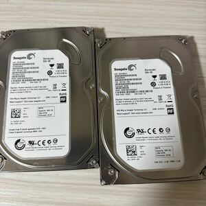 二枚セット:Q7/8:◇動作保証◆使用0時間 /薄型/Seagate SATA 3.5インチHDD SATA 500GB ST3500418AS