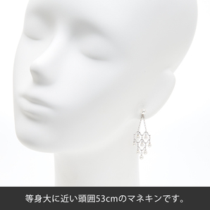 ミキモト 2way 3.7-5.8mm アコヤ真珠 18金ホワイトゴールド ピアス【中古】の画像5