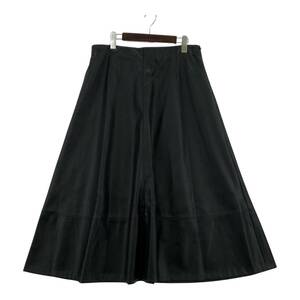 INDIVI インディヴィ フェイクレザー ロングスカート size15/黒 レディース