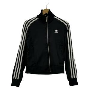 ゆうパケットOK adidas アディダス トラックジャケット ジャケット sizeM/黒 レディースの画像1