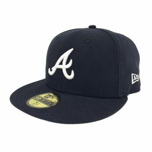 New Era ニューエラ 刺 入り ベースボール キャップ size7.5/濃紺 ■■ ☆ ebc6 メンズの画像1