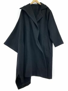 Yohji Yamamoto ヨウジヤマモト ＋NOIR ウール混 アシンメトリー コート size2/黒 ◆■◎ ☆ ebc6 メンズ