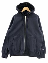 Champion チャンピオン ジップアップ パーカー sizeM/ネイビー ■◇ ☆ ebc6 メンズ_画像1