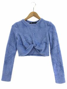 ZARA ザラ フロントツイスト カットソー sizeXS/ブルー系 ■◇ ☆ ebc6 レディース