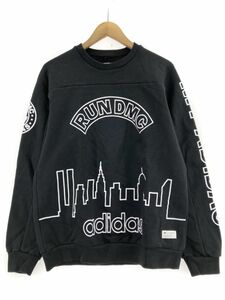 adidas アディダス ラバープリント スウェット size0/黒 ■◇ ☆ ebc6 レディース