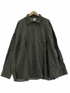 ARMY TWILL アーミーツイル シャツ sizeL/カーキ ■◇ ☆ ebc6 メンズ