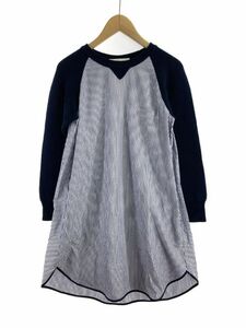 sacai luck サカイ ラック ストライプ 切替ニット ワンピース size1/ネイビー ■◇◎ ☆ ebc6 レディース