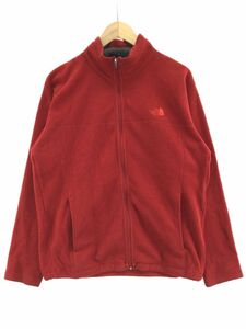 THE NORTH FACE ザノースフェイス フリース ワンポイント ジャケット sizeM/赤 ◇■ ☆ dib9 メンズ