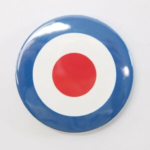 Button badge 54mm MOD Target 缶バッジ ターゲットマーク Vespa Lambretta ベスパ ランブレッタ 50S 100 ET3 GTR RALLY PX200E 160GS