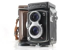 動作品 ヤシカ Yashica Yashicaflex 新A型 ヤシカフレックス 二眼レフ フィルムカメラ ケース付 管K6175