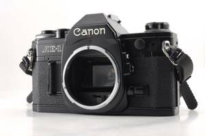 シャッター鳴き無し 動作品 キャノン Canon AE-1 ボディ 黒 ブラック MF 一眼レフ フィルムカメラ 管K6176