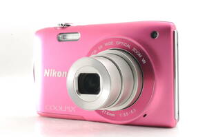 動作品 ニコン Nikon COOLPIX S3300 クールピクス ピンク コンパクトデジタルカメラ 管N8011