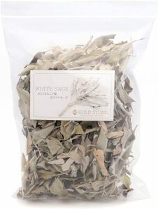 [GOLD STONE] ホワイトセージ クラッシュ 訳あり 無選別 B品 50g 無農薬 カルフォルニア産 white sage