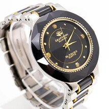 《希少》J.HARRISON 腕時計 カットガラス 18金リューズ メンズ f_画像1