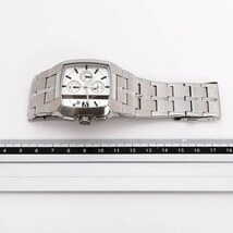 《一点物》DIESEL 腕時計 シルバー デイト クォーツ メンズ k _画像10