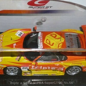 1/43 EBBRO SUPER GT 500 triple a SARD SUPRA GT 橙/黄の画像2