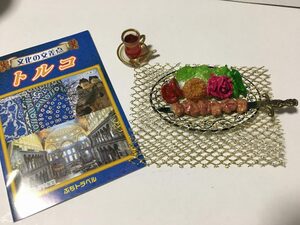 ヨーロッパグルメツアー　10 トルコ　料理 シシケバブ　　ぷちサンプル　ドールハウス リーメント フィギュア