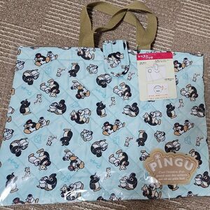 ピングー pingu キルティング レッスンバッグ 手提げかばん 新品未使用 キャラクター 新年度 入学に！