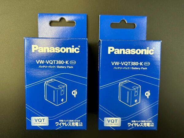 【未使用未開封2個】Panasonic VW-VQT380-K バッテリーパック