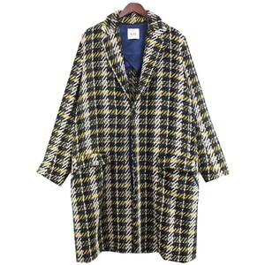 Sise　 20AW YELLOW CHECK イエロー チェック チェスターコート 商品番号：8056000177749