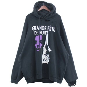 RAF SIMONS　 22AW Destroyed oversized hoodie Grand Fete de Nu 商品番号：8056000177947