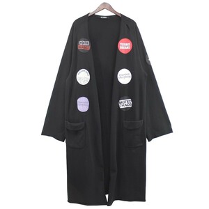 RAF SIMONS 21SS Fleece bathrobe Logo patch sweat bathrobe gown coat commodity number :8056000178821