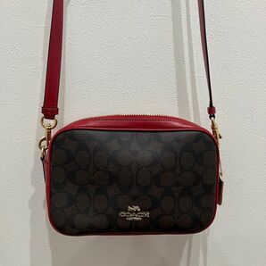 COACH ショルダーバッグ レザー Red